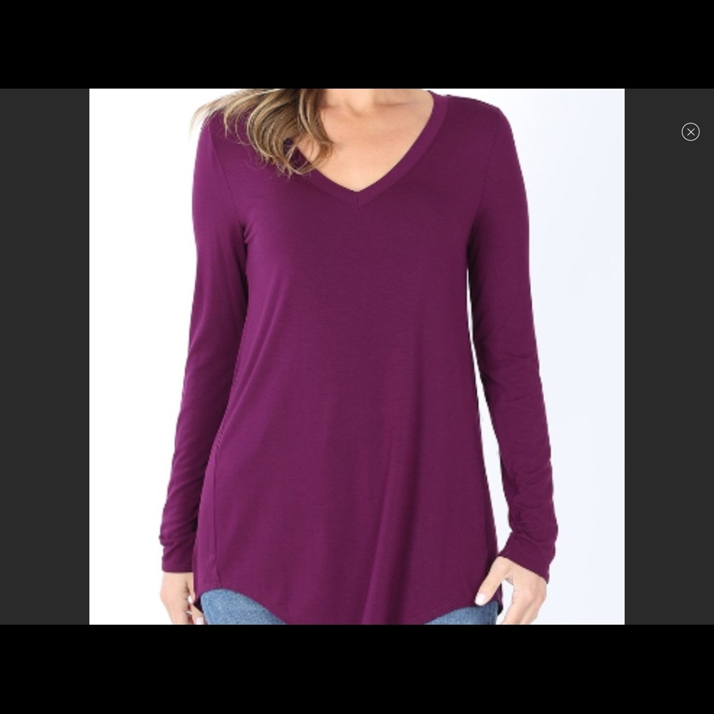 NWT Luxe Rayon Long sleeve Hi Low Hem Great for leggings, long sleeves.